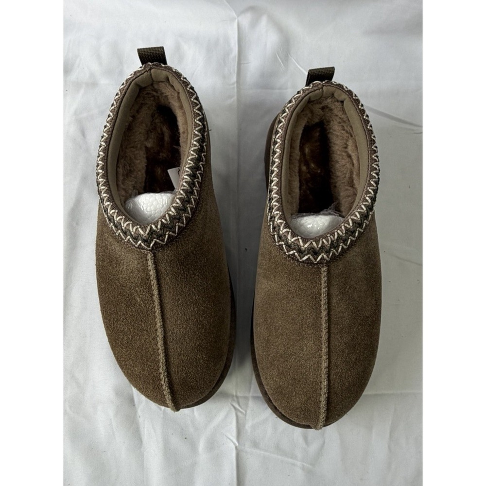 NEW Evellyhootd  Barton Closed Round Toe Suede Mule Size US 8.5‎ EU 39  Brown